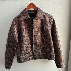 Fabulous Furs Bronze Patterned Jacket